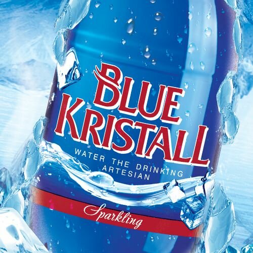 Blue Kristall - Разработка логотипа для нового премиум бренда "Blue Kristall", дизайн этикетки